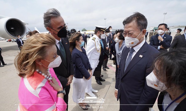 Message from President Moon Jae-in upon Leaving Barcelona after State Visit to Spain