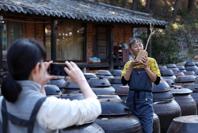 Snap of traditional paste made with fermented ingredients